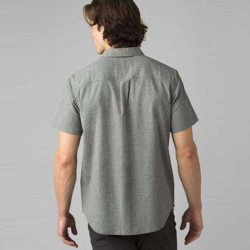 Button-down Short Sleeve Hemp Blend Shirt